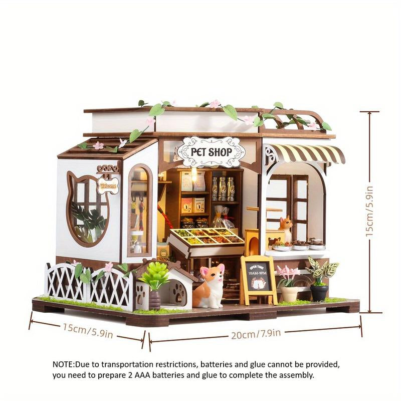 3D DIY Miniature House Model Kit, DIY Handmade House Model Kit, Assembly Model House Kit