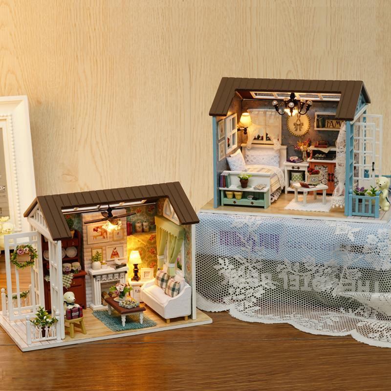 DIY Wooden DIY Miniature House Kit, 1 Box DIY Miniature DIY Miniature House Kit Kit, 3D Puzzle, Birthday Gifts for Teenagers and Adults
