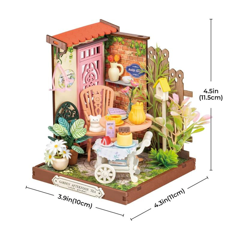 Rolife DIY Mini Building House Miniature Kit-Century Post Office Miniverse Lifestyle Mini Bookshelf Decoration Christmas 2024 Ornament