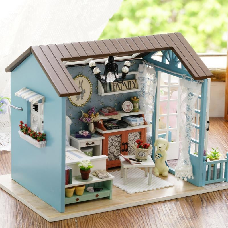 DIY Wooden DIY Miniature House Kit, 1 Box DIY Miniature DIY Miniature House Kit Kit, 3D Puzzle, Birthday Gifts for Teenagers and Adults