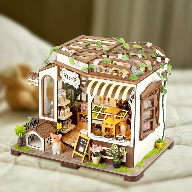 3D DIY Miniature House Model Kit, DIY Handmade House Model Kit, Assembly Model House Kit