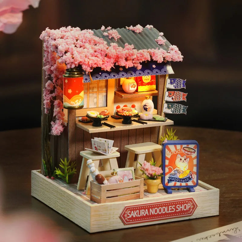 Mini Miniature Doll House DIY Small House Kit Making Room Toys Home Bedroom Decorations with Furniture Wooden Craft Dollhouses