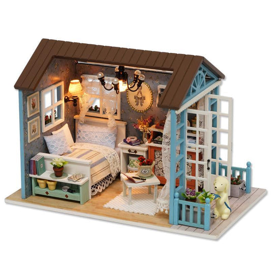 DIY Wooden DIY Miniature House Kit, 1 Box DIY Miniature DIY Miniature House Kit Kit, 3D Puzzle, Birthday Gifts for Teenagers and Adults